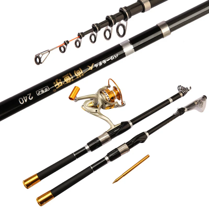 

Ultra Light Rock Fishing Rod Portable Rotary Telescopic Fishing Rod 1.8M-3.0M Carbon Casting Fishing Rod Mini Hand Rod Set