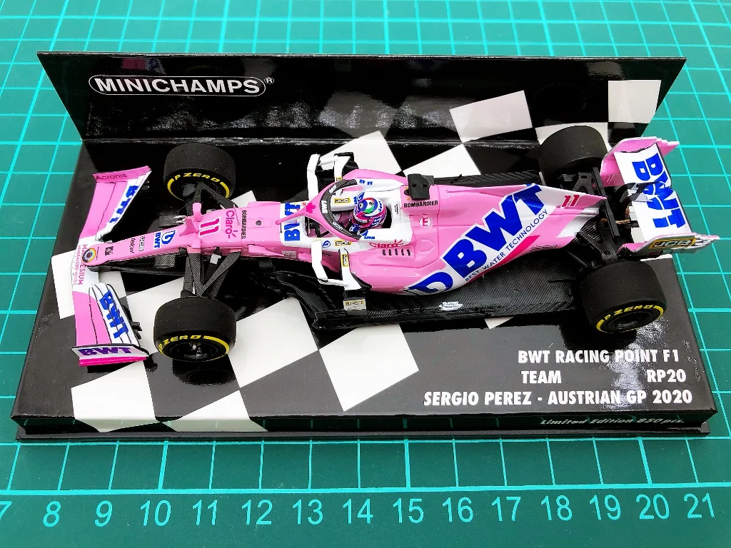 

Minichamps 1:43 F1 RP20 2020 Sergio Perez Austria Simulation Limited Edition Resin Metal Static Car Model Toy Gift