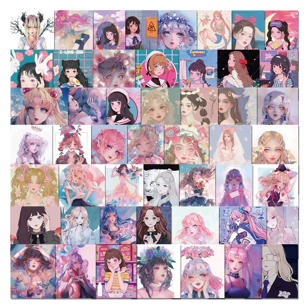 50 шт. декоративные наклейки для ноутбука и чемодана