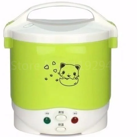 

1L Rice Cooker Used in House 110v to 220v or Car 12v to 24v Enough for Two Persons With English Instructions