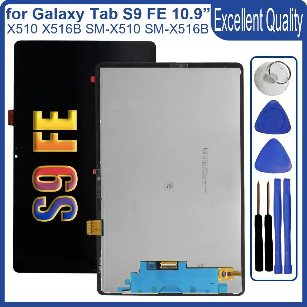 10 9-дюймовый новый ЖК-дисплей для Samsung Galaxy Tab S9 FE X510 дигитайзер сенсорного экрана в