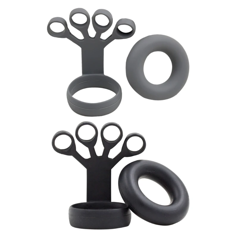 

Silicone Hand Grip Finger Exercise Hand Strengthener Stretcher Arm Hand Trainer
