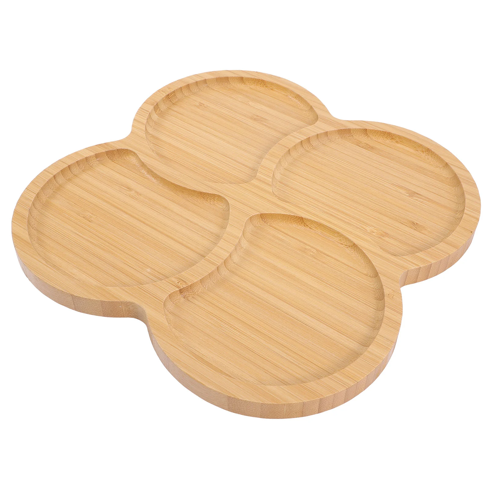 

Serving Plate Tray Platter Party Plates Shamrock Dish Patrick Day S Appetizer Fruit Snack Wooden Supplies Cookie Divided St