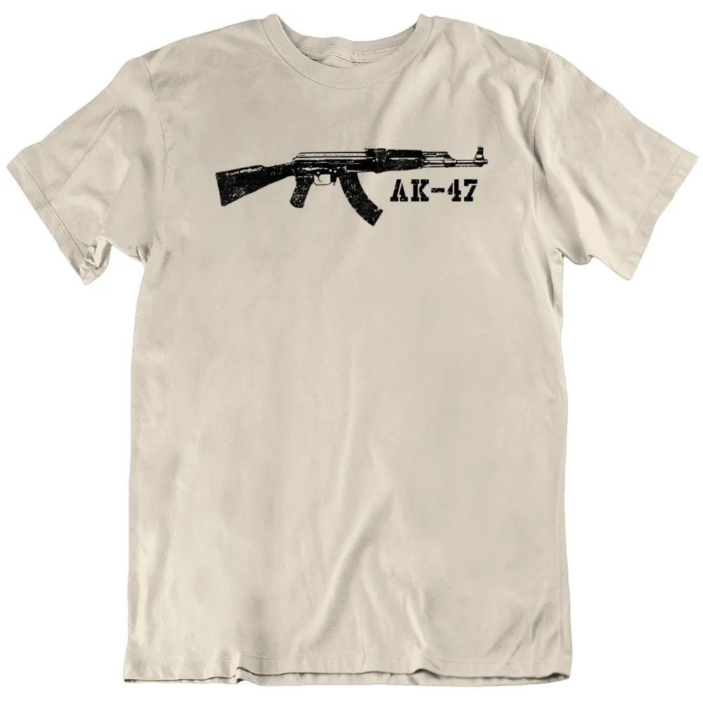 Новинка русская футболка с автоматом АК 47 kalashnikoв