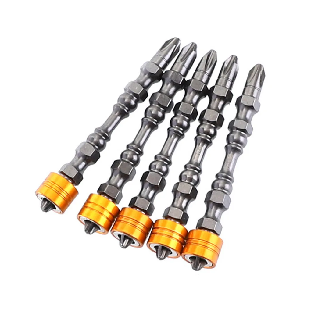

5/10Pcs Alloy Double-head Screwdriver Bit Magnetic Screwdriver Bits Anti-Slip 65mm Hex Shank Drywall Electric Screwdriver Set