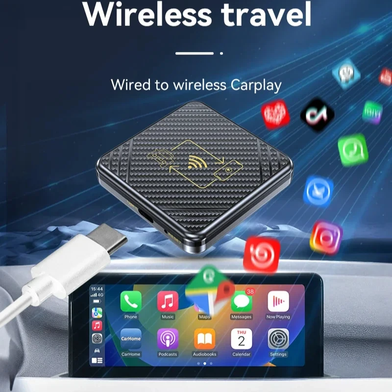 WirelessCarplaybox Android Auto 2-в-1 Bluetooth 5.0 Активное подключение Адаптивный экран