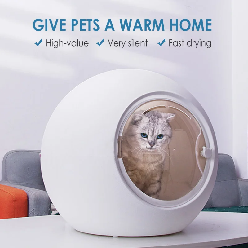 

50L Pet Hair Dryer Automatic Dog Water Grooming Blower Body Drying Box UV Disinfection Smart Silent Multifunction Pet Supplies B