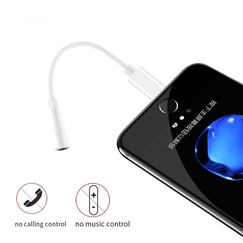 8 Pin to 3.5mm Jack AUX Cable For iPhone 14 13 12 11 8 7 X iPad Pro male to female Adapter Headphone Connector Audio Splitter