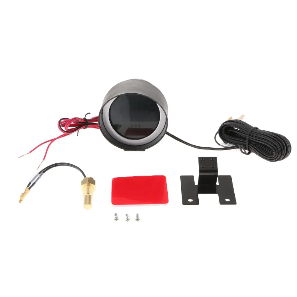 

Mini Waterproof Voltmeter WaterTemperature with LED Digital Display, Voltage Meter DC 12V-24V Universal for Car/Boat / Truck