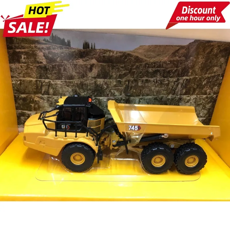 

DM 1:64 для CAT 745, шарнирный самосвал Caterpillar, погрузочный инженерный самосвал, модель 85639