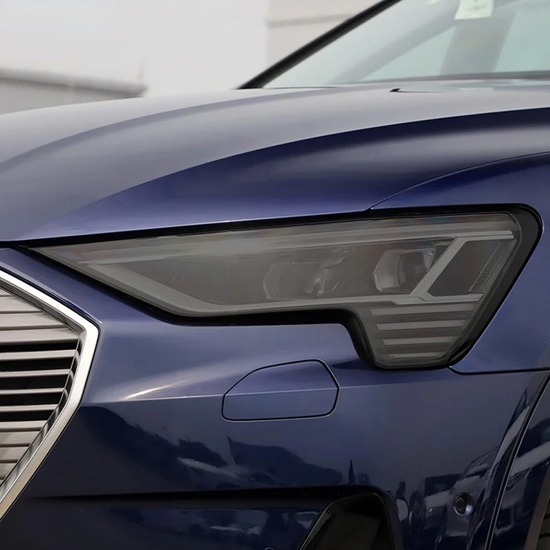 

For Audi A4 8V A3 B8 B9 A5 A6 C8 A7 A8 D4 TT E-tron R8 Accessories Car Headlight Protective Film Smoked Black TPU Sticker