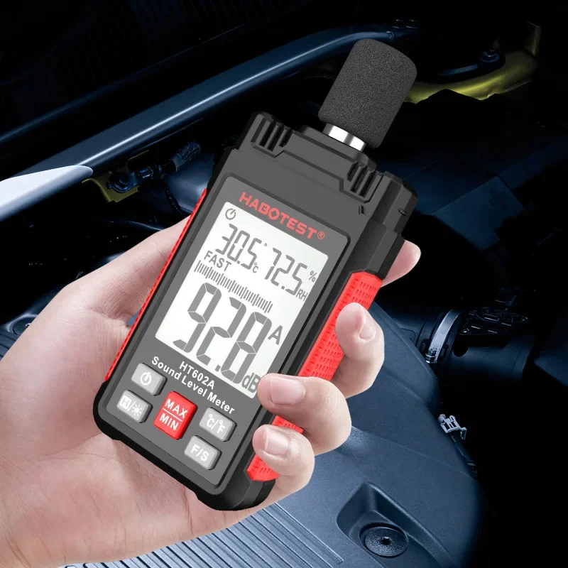 HT602A HT602B Цифровой уровень звука Измеритель Decibelimetro 30-130 дБ децибел Портативный