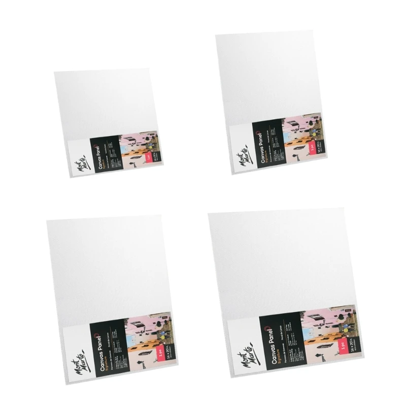 

2 Pcs Cotton Painting Canvas Panels Practical Canvas Boards for Acrylic Paint Painting Drawing Art Drop Ship