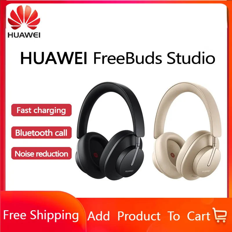 

Huawei Freebuds Studio Bluetooth 5.2 Headphone ANC 6 Mic Noise Cancelling Earphone AAC HiFi Audiophile Stereo Wireless Headset