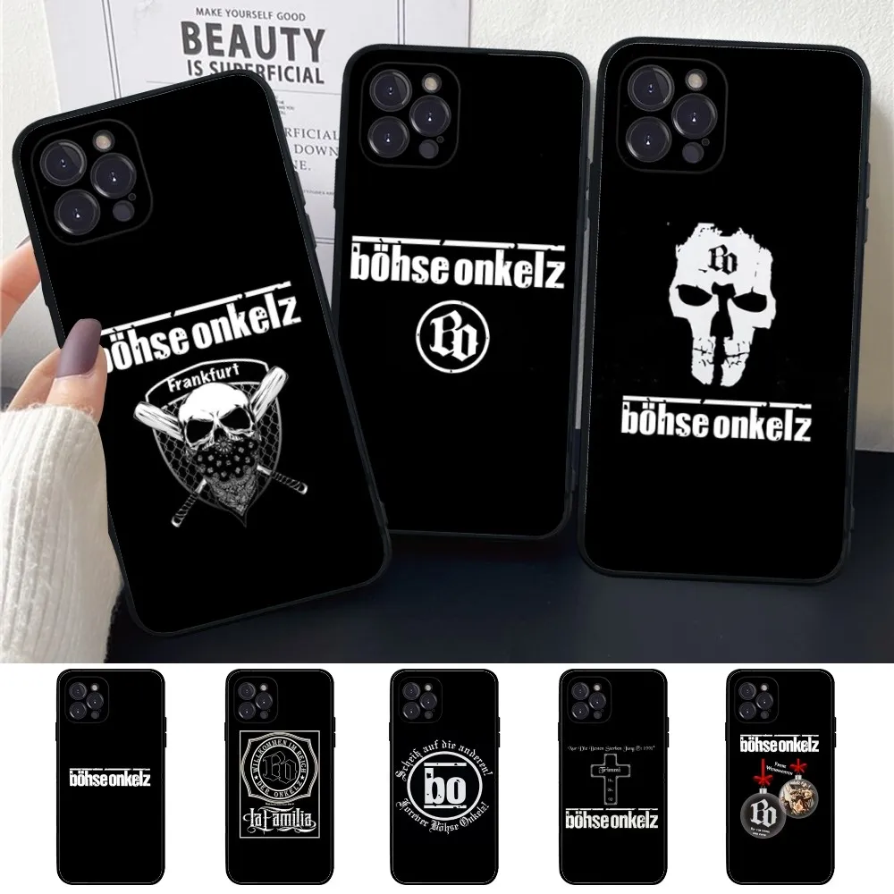 Чехол для телефона B-Bohse O-Onkelz Band силиконовый мягкий чехол Iphone 16 15 14 13 12 11 Pro Mini XS MAX Plus