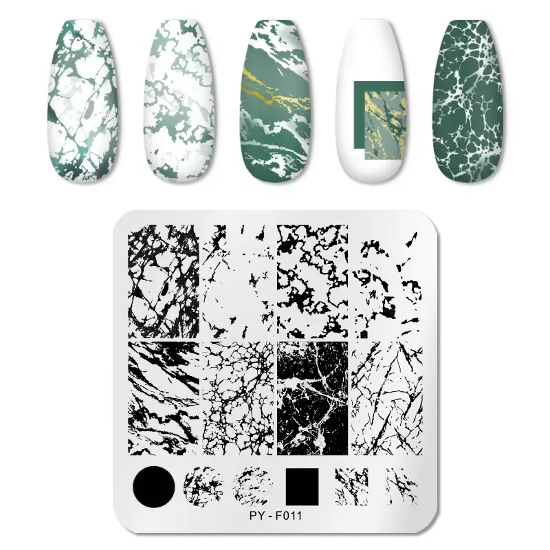 

NEW2023 PICT YOU Animal Patterns Nail Stamping Plates Stainless Steel Nail Art Image Plate Stamp Template Stencil Tools PY-F011
