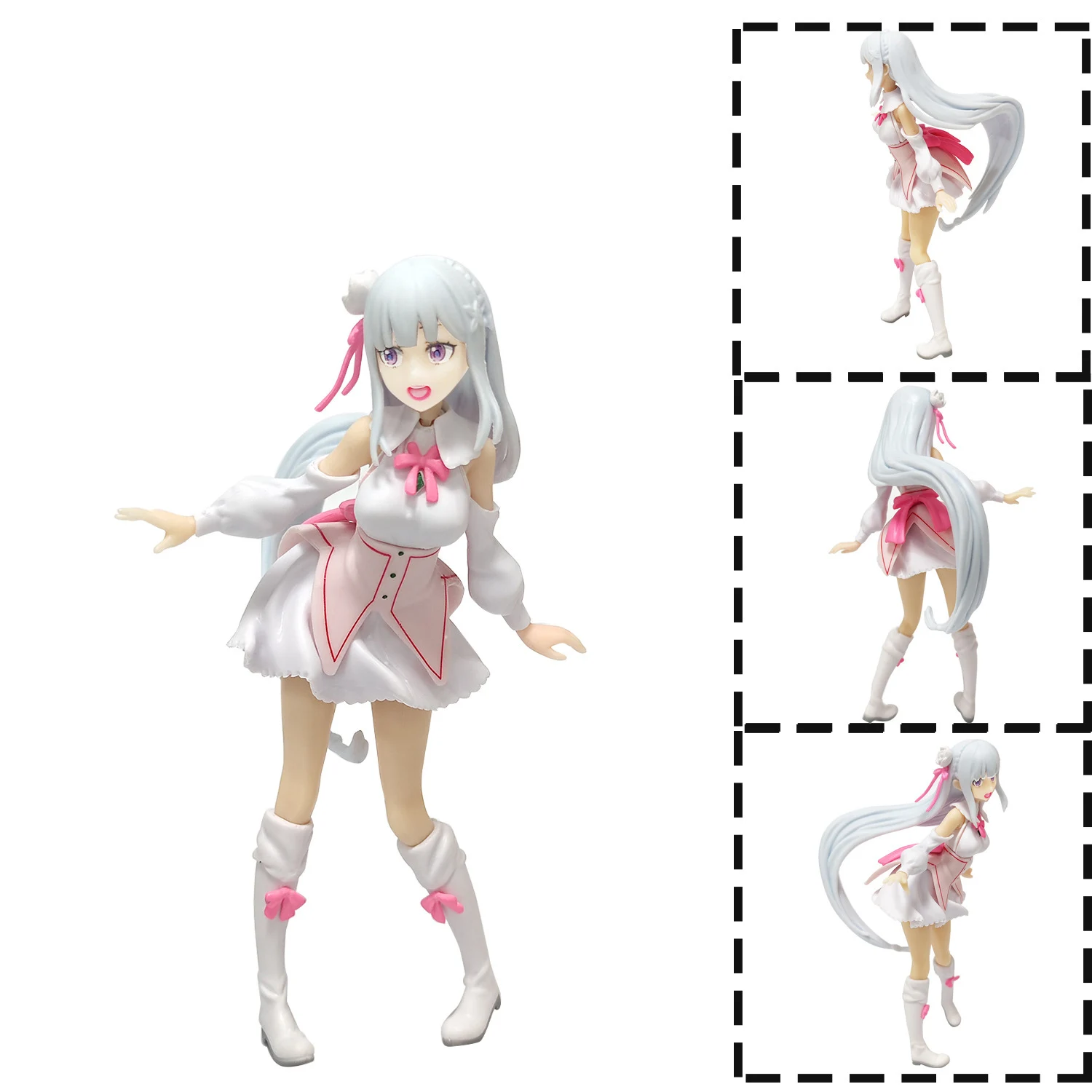 

Аниме фигурки Эмилии 17 см «Re:life In A другой мир», игрушечные модели, куклы, украшения, подарки