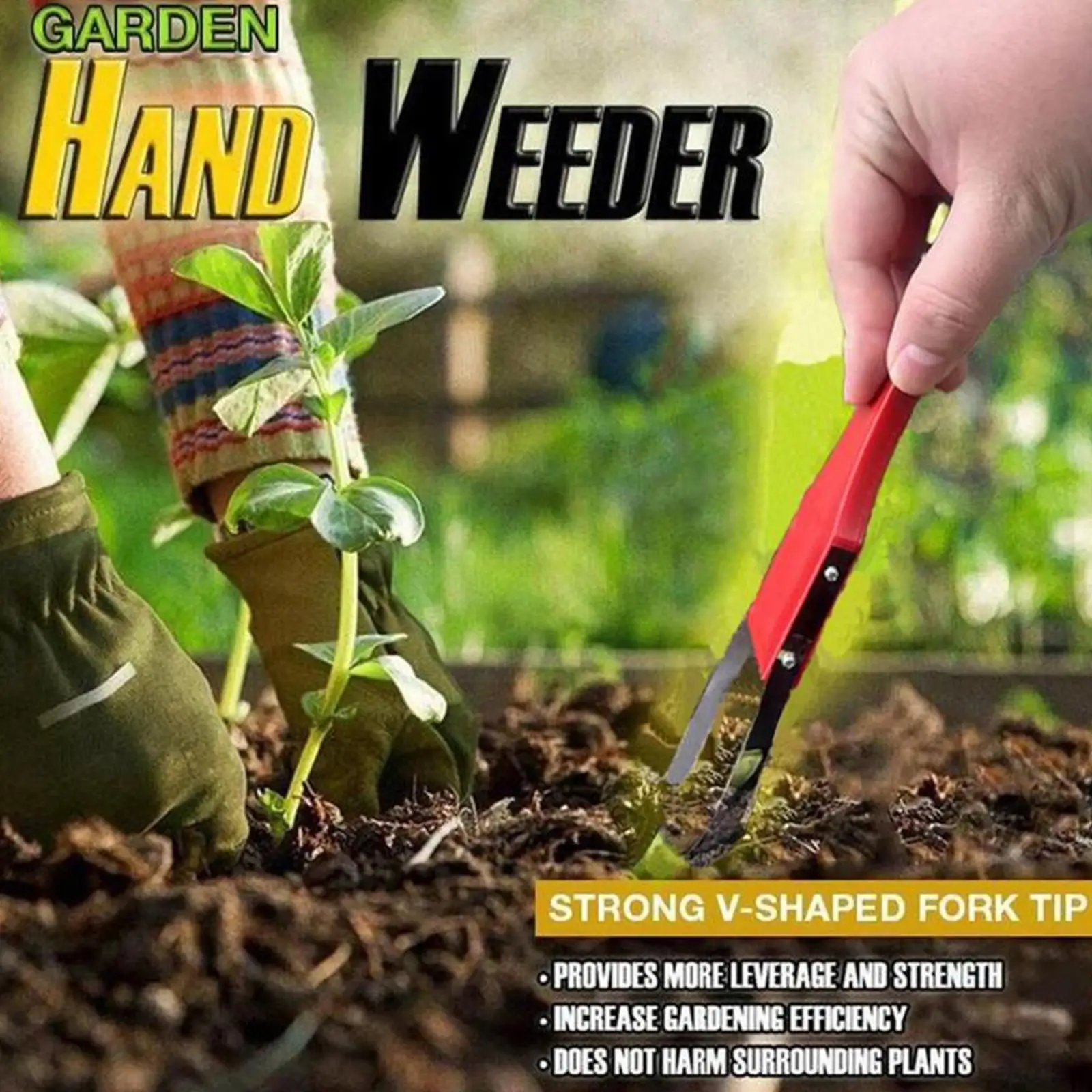 

Garden Bandit Hand Loop Weeder Easy Grass Puller Hand Cutter Plants Planting Turning Removal Soil Tools Garden Weeding Weed S0Q2