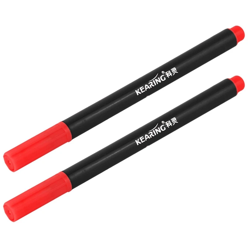 

2 X Fabric Marker Pens Permanent Colors For DIY Textile Clothes T-Shirt Shoes Red