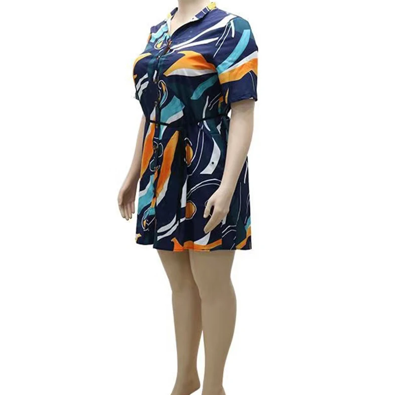 Рисунок 3 - Женское платье-рубашка с коротким рукавом