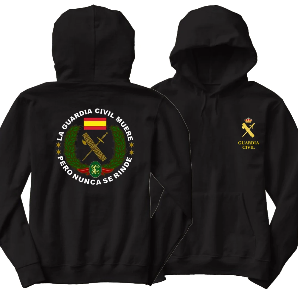 

MUERE PERO NO SE RINDE. Spanish Guardia Civil Pullover Hoodie New 100% Cotton Comfortable Casual Mens Military Army Clothing