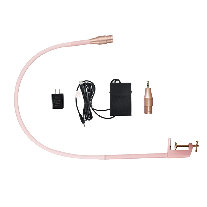 Обновленная розовая УФ-лампа для сушки ресниц наращивания Настольный зажим 5 Вт