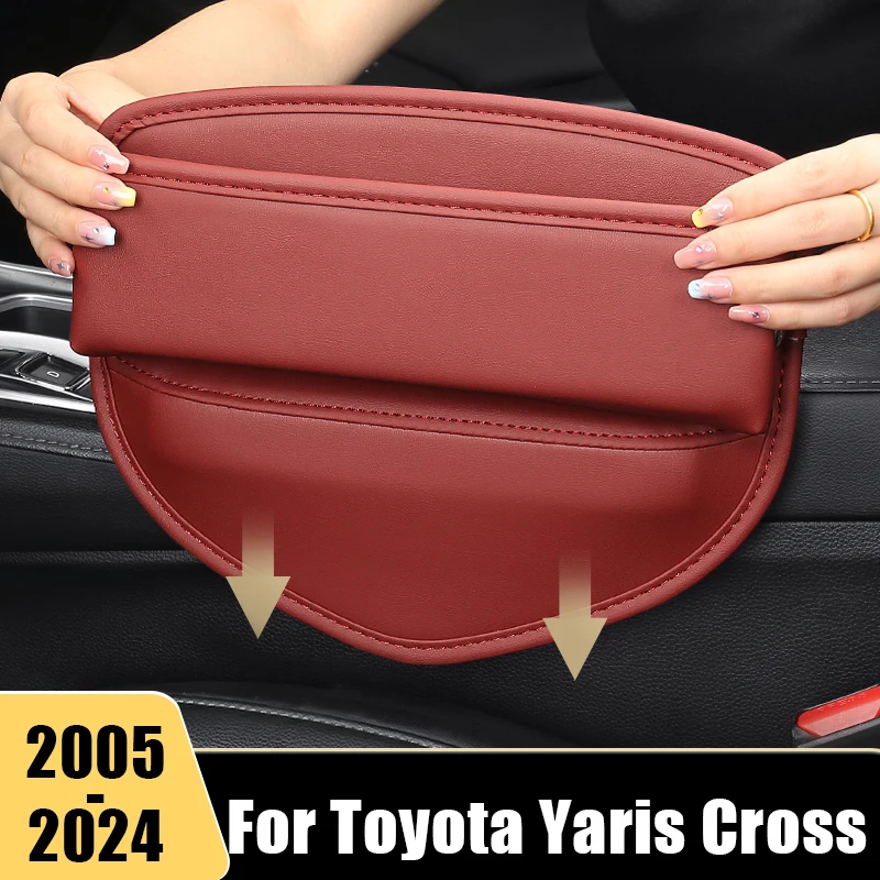 

For Toyota Yaris / Yaris Cross 2005-2020 2021 2022 2023 2024 Car Seat Crevice Storage Box Organizer Pocket Universal Accessories