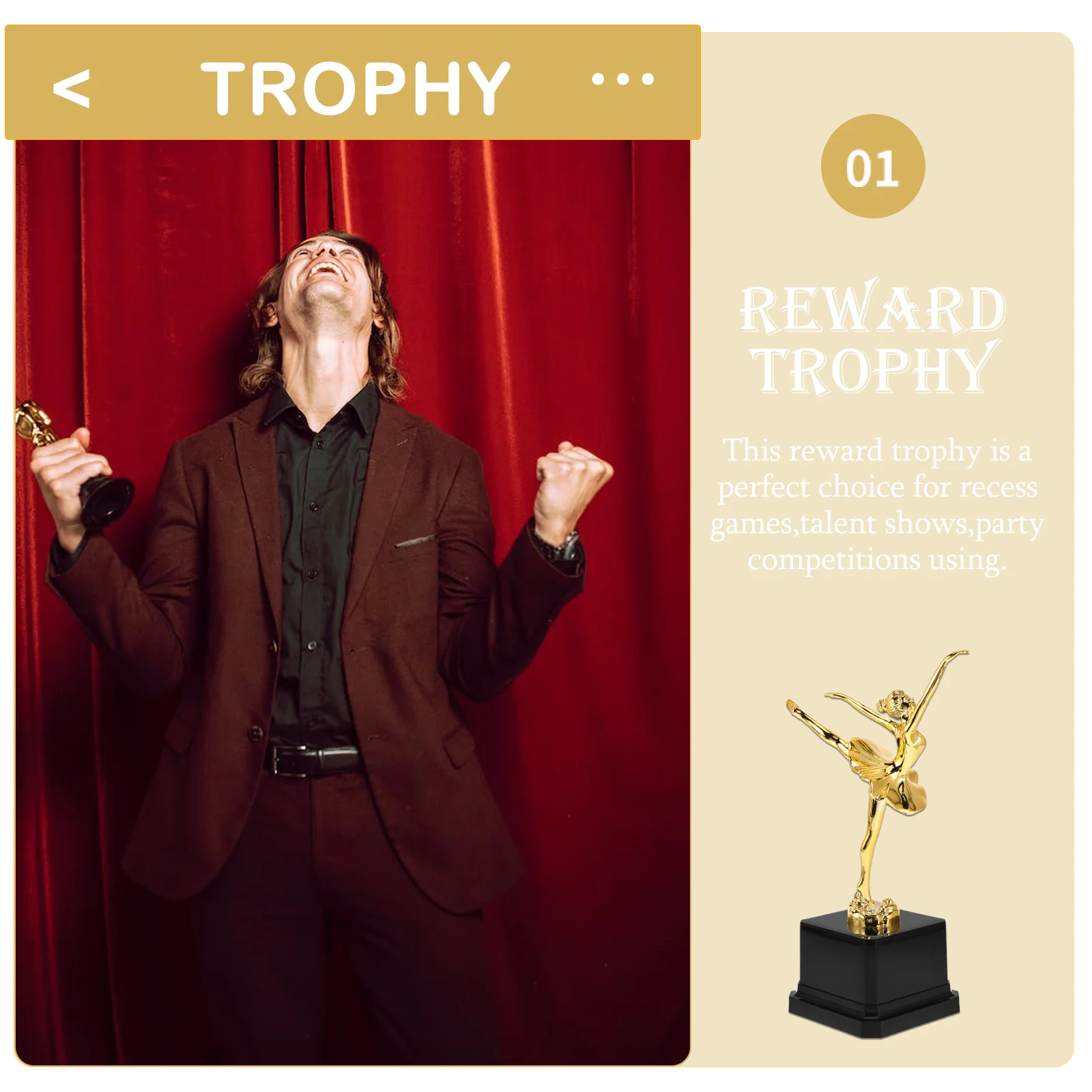 Трофей для танцевальных соревнований золотые награды трофеи победитель кубка