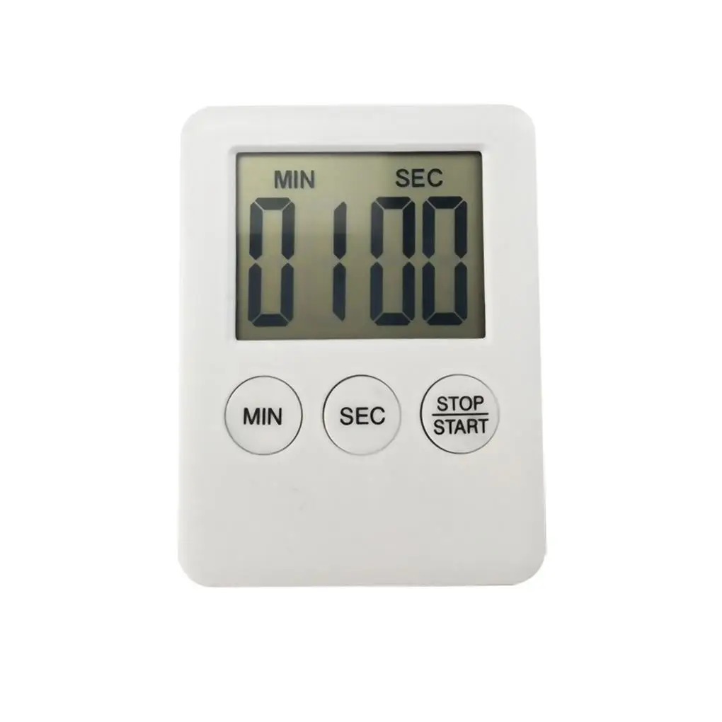 

Digital Cooking Timer LCD Display Baking Countdown Alarm Button Operation Kitchen Timer Built-in Battery Kitchen Timer Alarmer