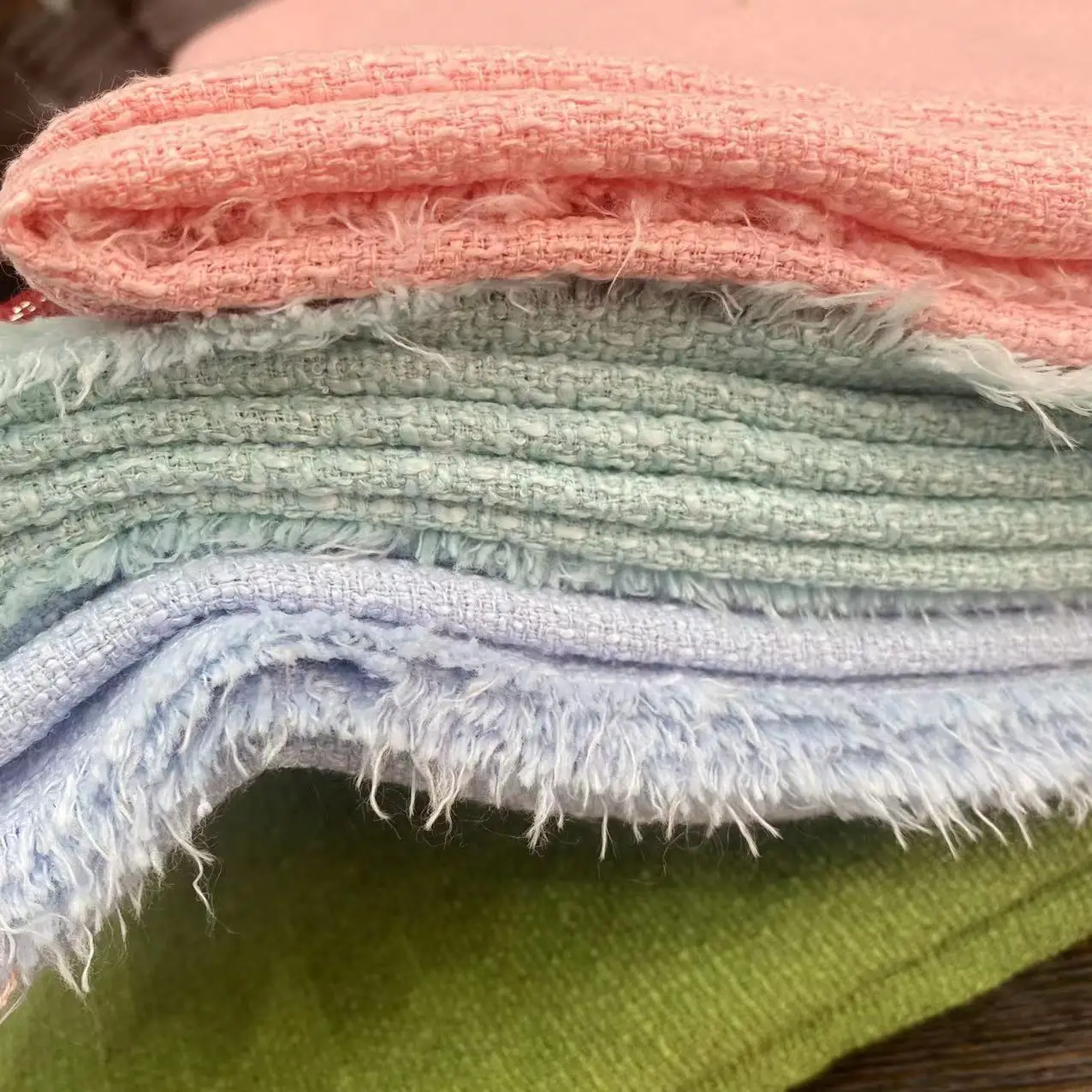 Тонкая твидовая ткань для весны и осени грубая пряжа маленькая Очаровательная