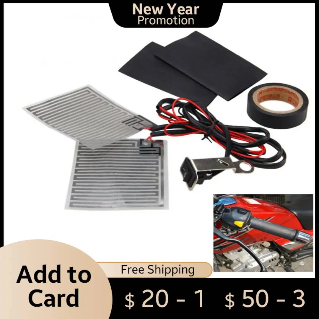 

Motorcycles Heated Handles Grips Snowmobile ATV Handlebar Heater Warmer Kit for Snowmobile Heated Steering Wheel 12V Universal