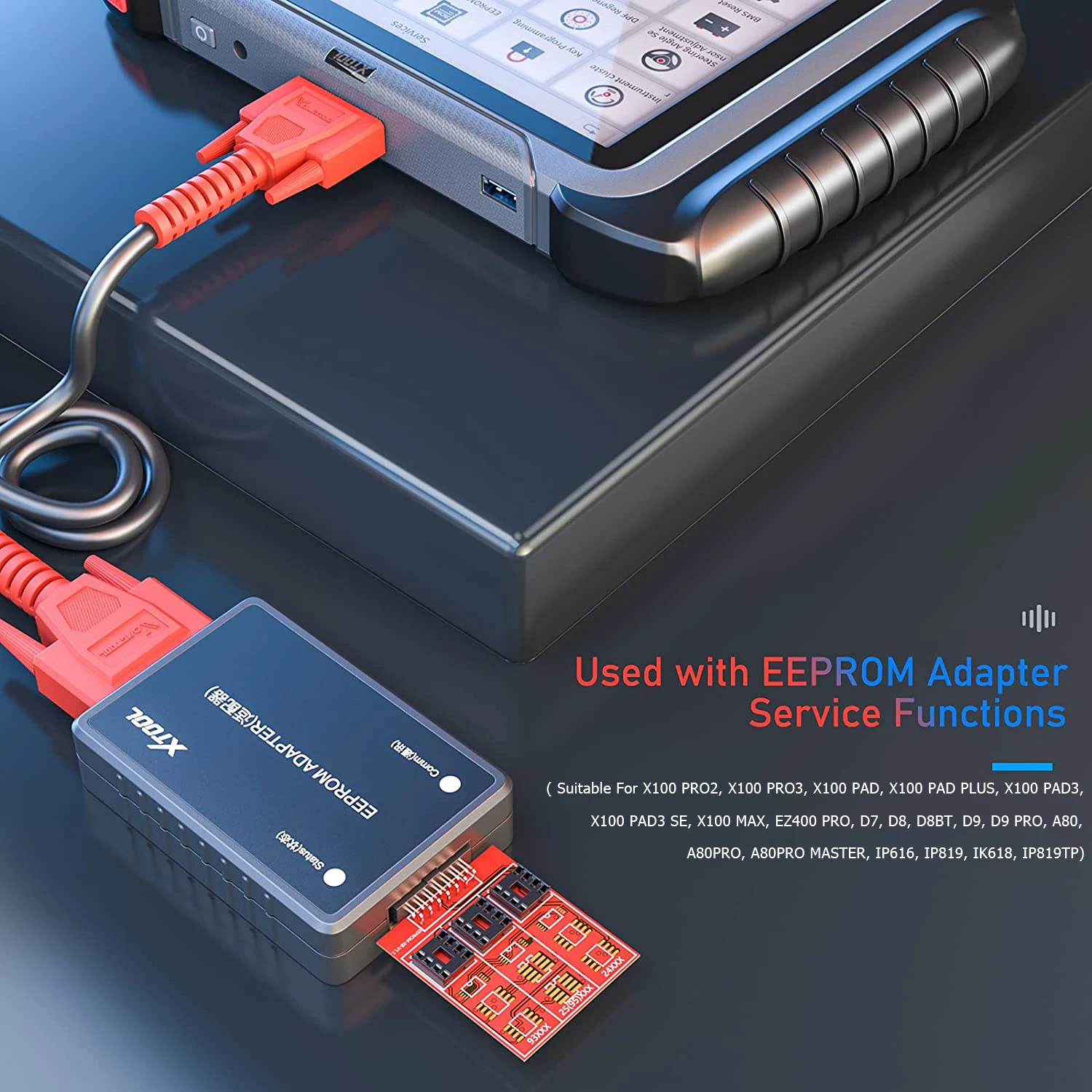 XTOOL оригинальный EEPROM адаптер Pincode чтение ключа Программирование аксессуар кода