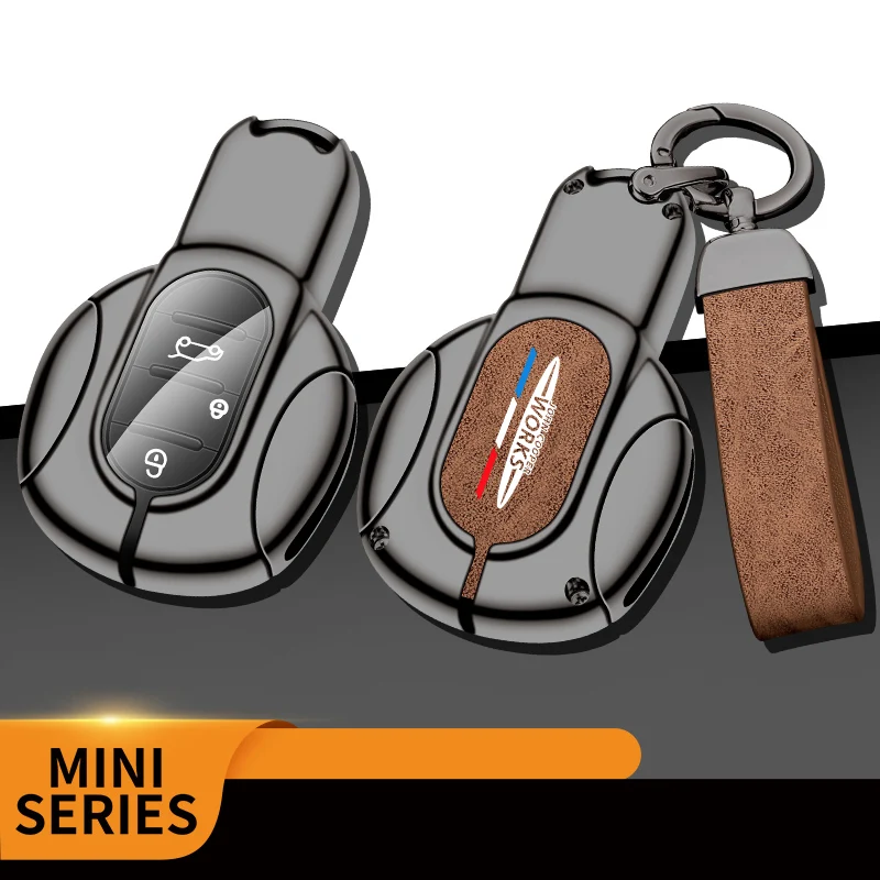 

Car Zinc Alloy Key Case Bag Car KeyChain Metal Key Shell For BMW MINI Cooper S John Cooper Works ONE JCW R55 R56 R60 F55 F56 F60