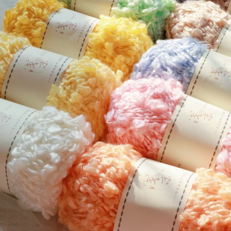 Big Circle Manual 2022 New Crochet Knitting with Wool Doll Hair Thread Pozzolan Velvet Yarn Crochet Supplies