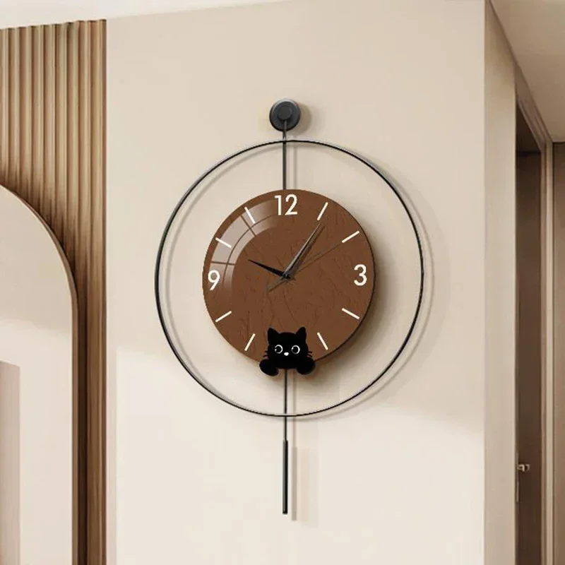 Роскошные эстетические настенные часы художественная роспись корейские