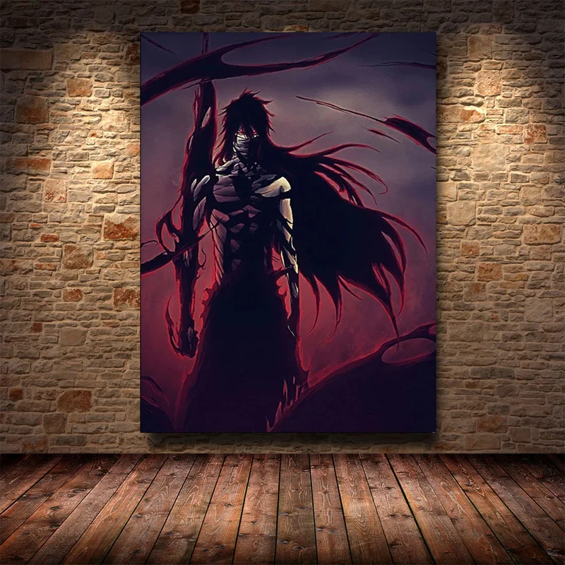 Аниме плакаты отбеливателя Kurosaki Ichigo японский Классический настенный плакат