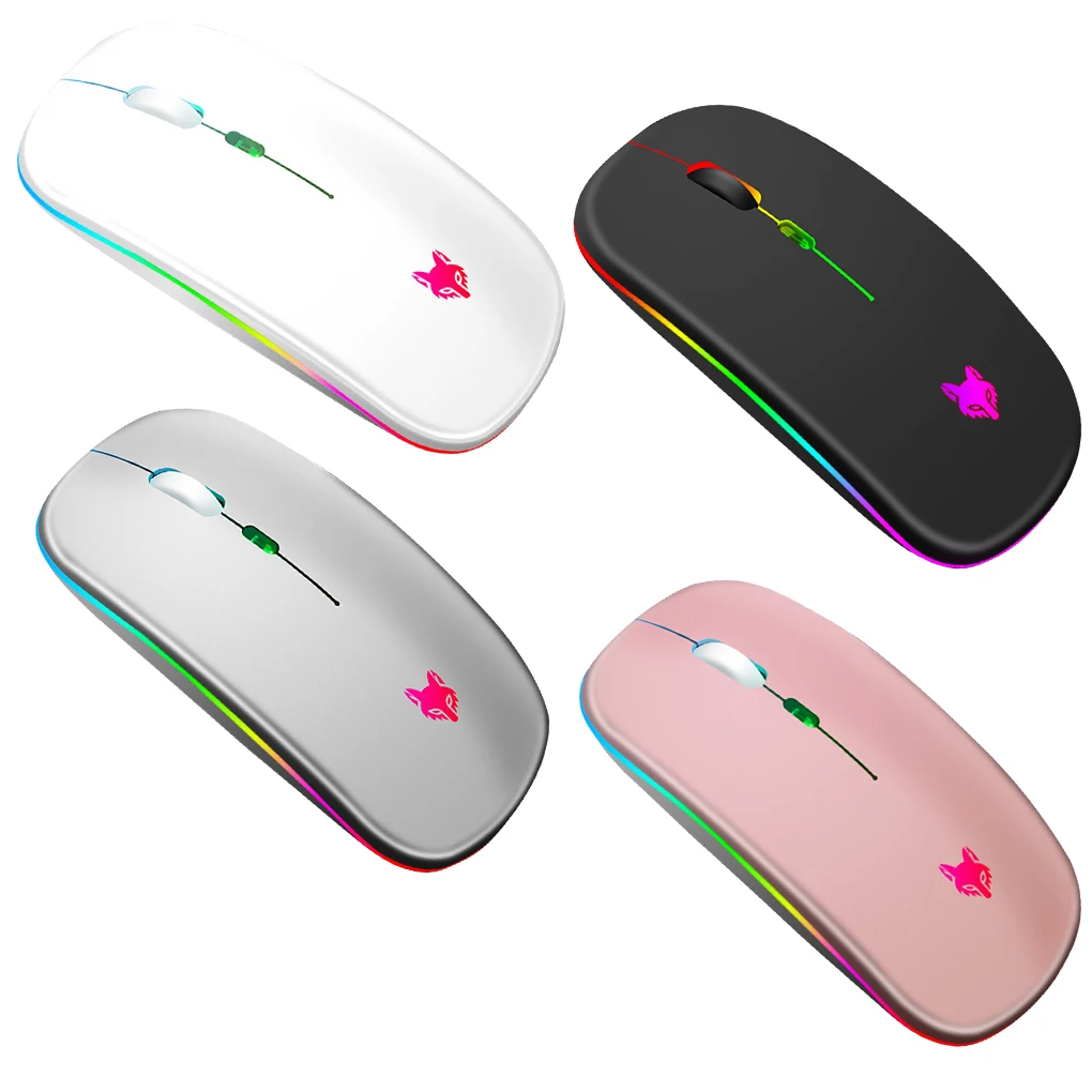 

2.4GHz Wireless Mouse Rechargeable Adjustable 2400 DPI Mice Silent Mause LED Backlit Ergonomic Gaming Mouse For Laptop PC