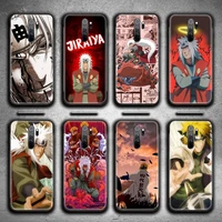 anime naruto jiraiya phone case for redmi 9a 9 8a note 11 10 9 8 8t pro max k20 k30 k40 pro
