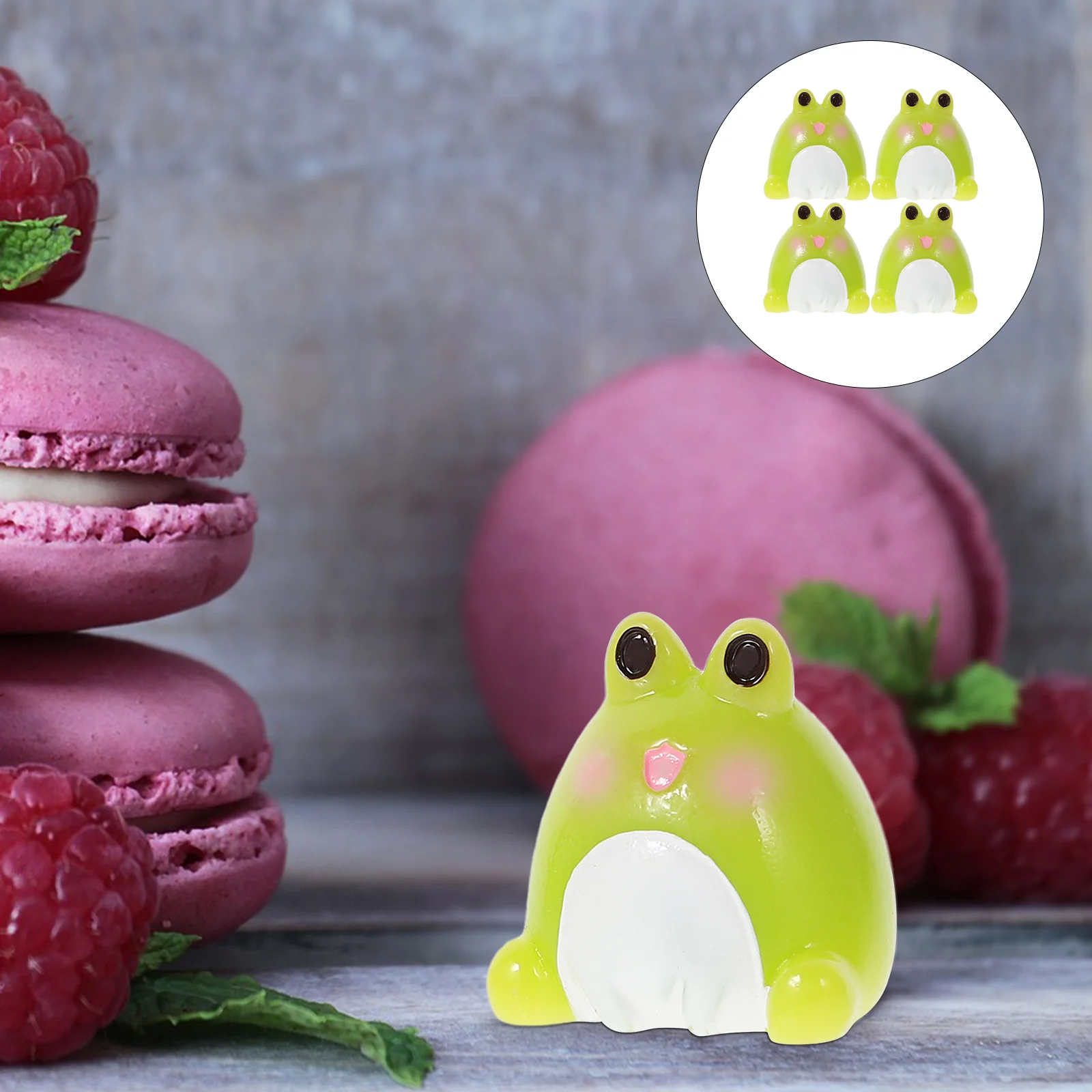 

20 Pcs Mini Frog Ornament Frogs Cake Decorations Model Statue Miniature Animal Figurines Garden Ornaments