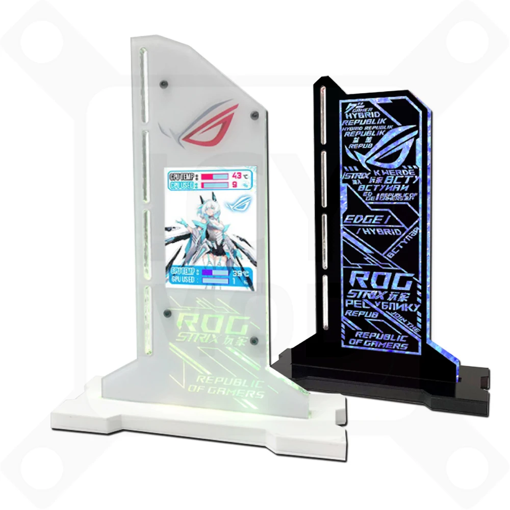 ЖК-дисплей вертикальный кронштейн для графической карты 2 4 дюйма светодиодный