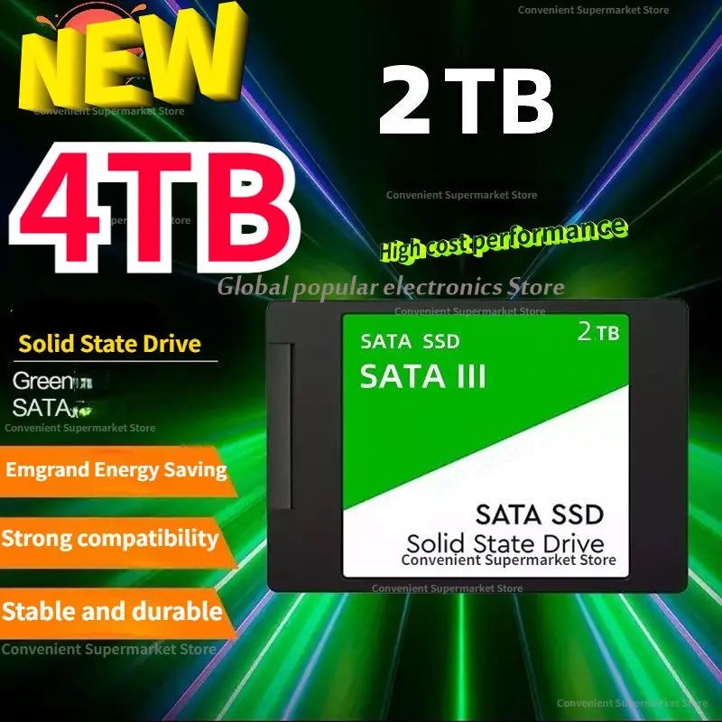 

2023 Sata3 SSD 1TB 2TB 4TB High Speed Hdd 2.5 Hard Disk Disc 2.5 " Internal Solid State Drive USB Flash Drives TB