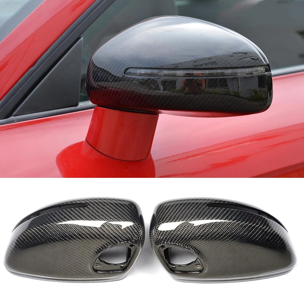 

Car styling Carbon Fiber Mirror Covers for Audi TT 8J TTS 2008 - 2014 Side Mirror Covers Replacement type Rearview