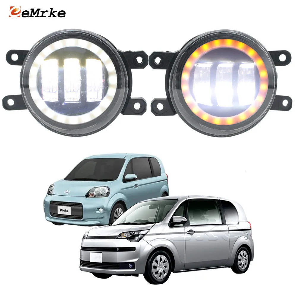 Светодиодный Противотуманные фары в сборе для Toyota Porte NCP141 Spade NCP145 2012 с объективом +