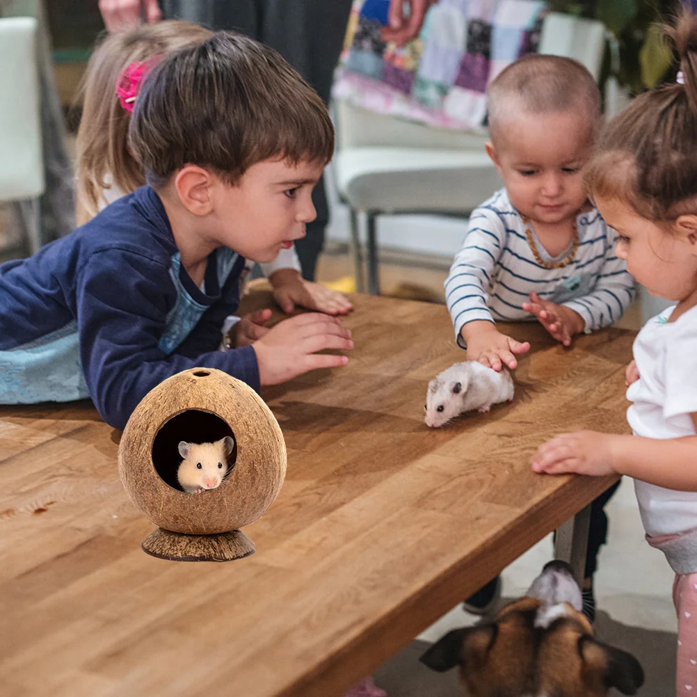 Сохраняет тепло хомяк-гнездо игрушки-кролики кролик скрывающий домик кокосовые