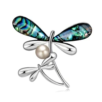 tulx double dragonfly brooches for women alloy insect brooch pin high quality dress coat accessories jewelry