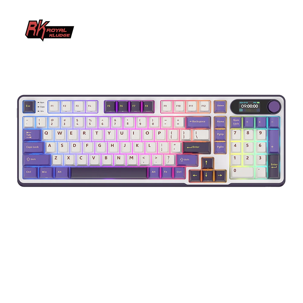 RK ROYAL KLUDGE S98 беспроводная механическая клавиатура 98 клавиш RGB ...