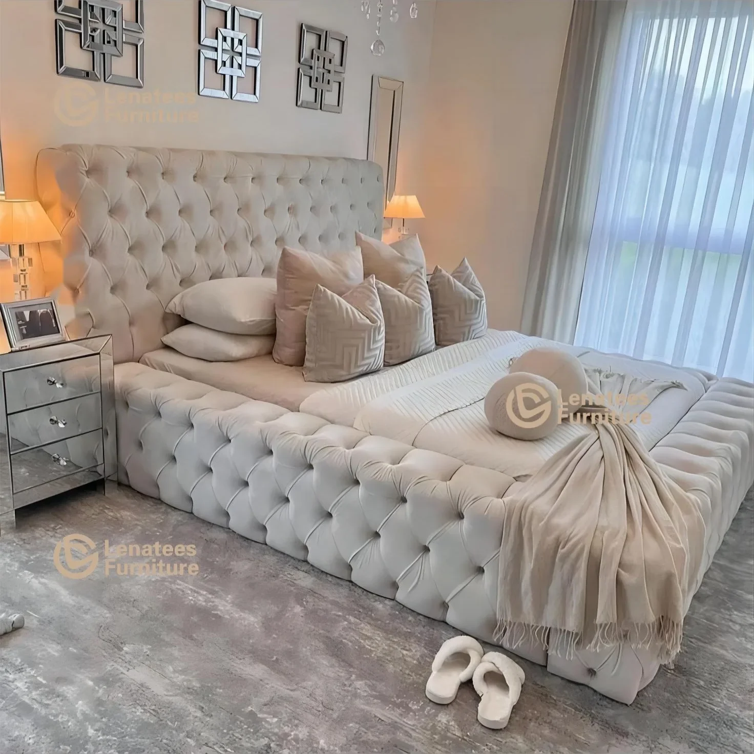 Двуспальная кровать XMSJ современная 1 8 м