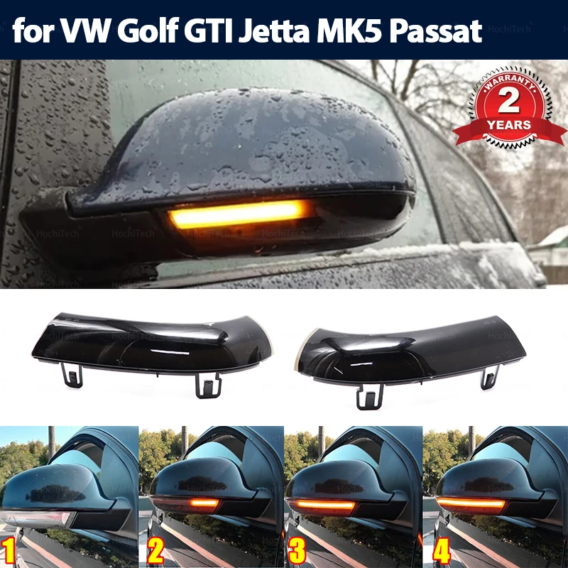 

For VW GOLF 5 GTI V MK5 Jetta Passat B5.5 B6 Sharan Superb EOS Dynamic LED Turn Signal Light Side Wing Mirror Indicator