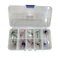 fly fishing flies kit handmade fly fishing gear with dry wet flies streamers fly assortment trout bass fishing