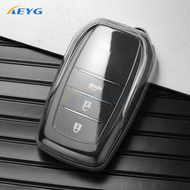 

Чехол из ТПУ с дистанционным управлением для Toyota RAV4 Crown Hilux Fortuner Camry Land Cruiser Prado Protect Shell Fob Аксессуары